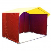ПВ-2.5*2м Торговая палатка. Цвет: Жёлто-красный
